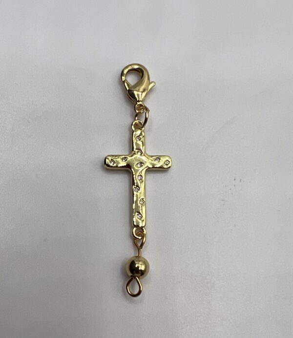 Pearl Ivy's Handbag or Charm 18k GF Cross